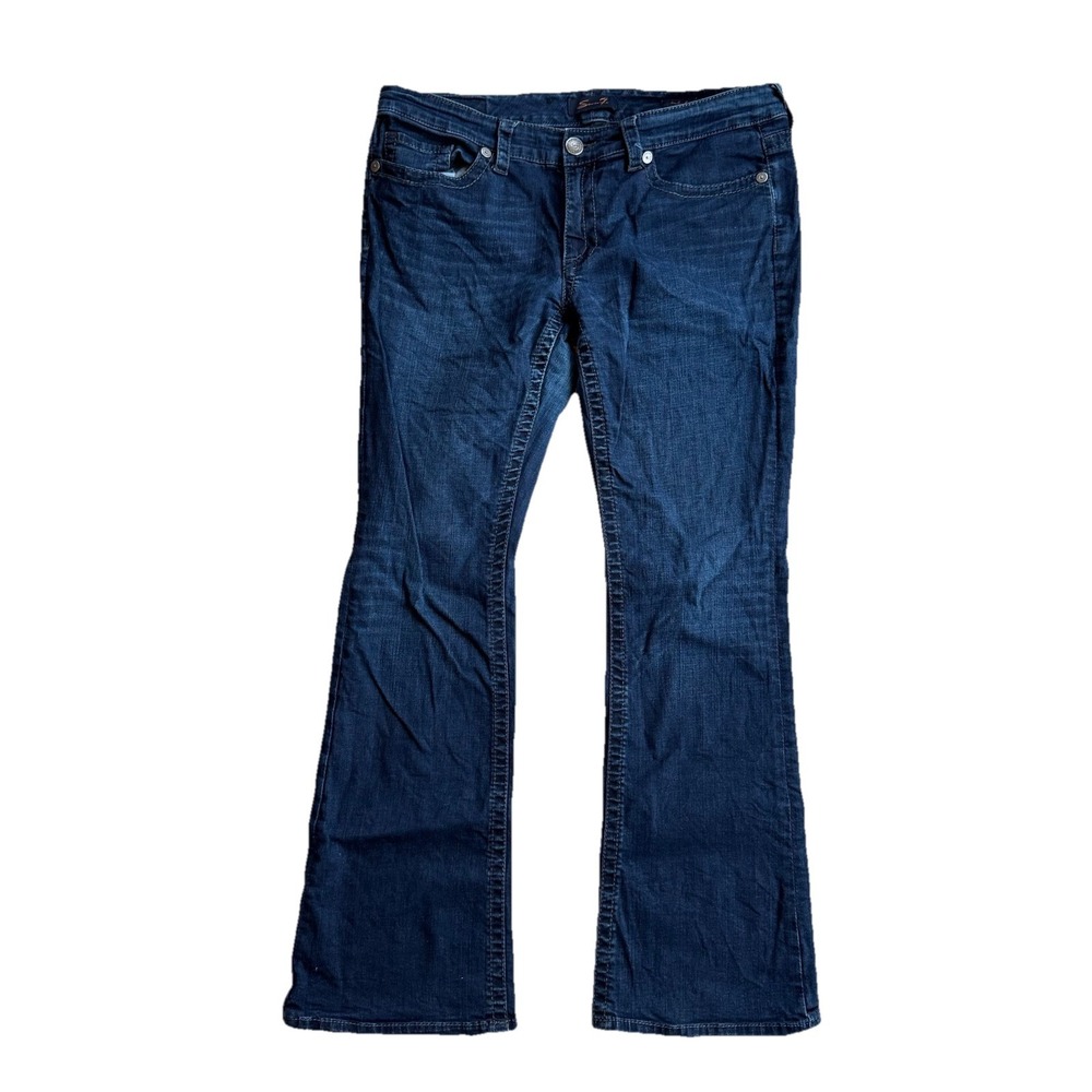 Seven7 Jeans Womens Size 14 Bootcut Stretch Dark Denim Y2K
